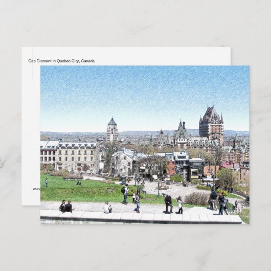 ケベック市はがきのケープダイヤモンド ポストカード (正面/裏面)