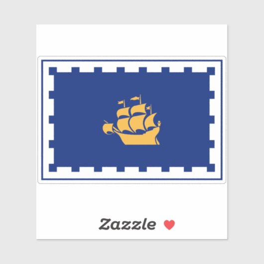 ケベック市国旗 シール (シート)