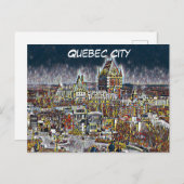 ケベック市旅行はがき シーズンポストカード (正面/裏面)