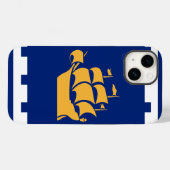 ケベック市旗のApple Case-Mateケース Case-Mate iPhoneケース (裏面 (横))