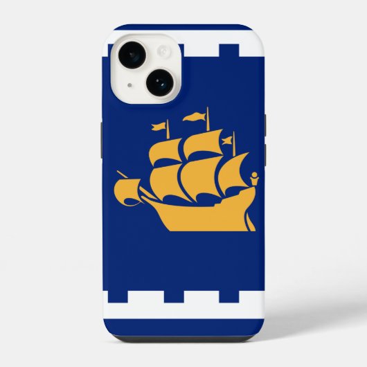 ケベック市旗のApple Case-Mateケース iPhoneケース (裏面)