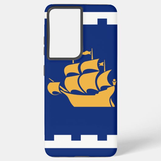 ケベック市旗 Samsung Galaxy S21+ カバー (裏面)