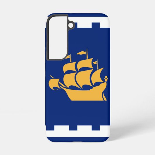 ケベック市旗 Samsung Galaxy S22 ケース (裏面)