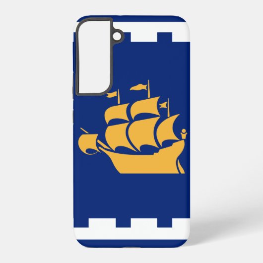 ケベック市旗 Samsung Galaxy S22 Plus カー Galaxyケース (裏面)