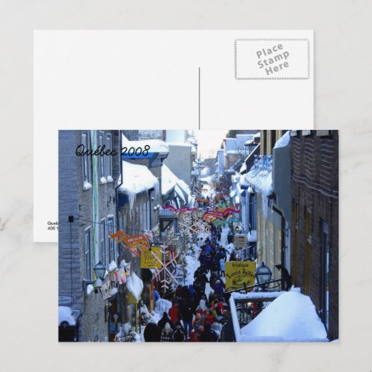 ケベック2008 ポストカード (正面/裏面)