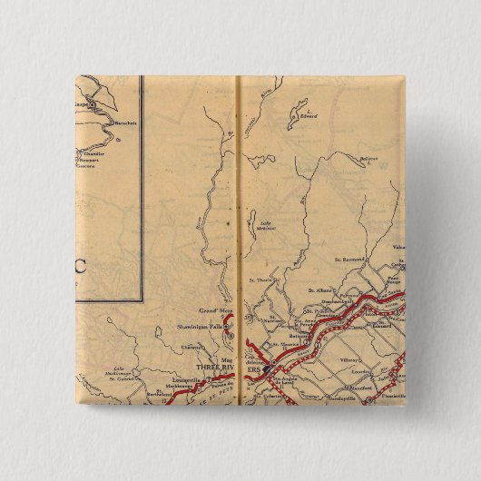 ケベック4 缶バッジ (正面)