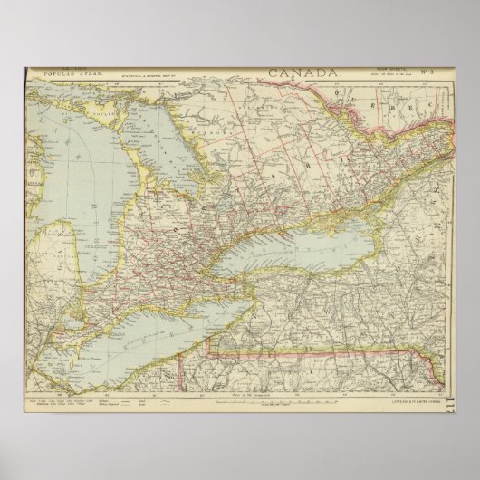 ケベック、オンタリオ州（カナダ） ポスター (正面)