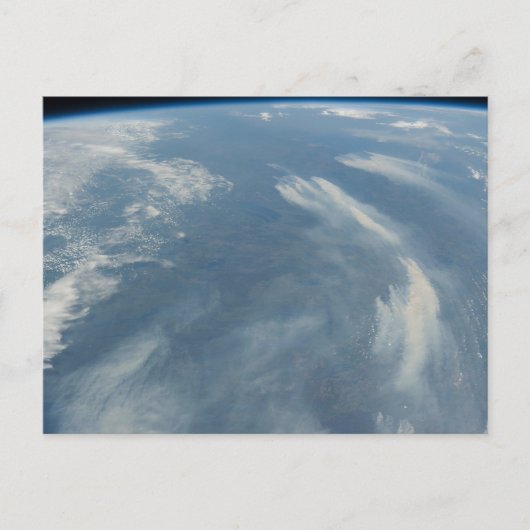 ケベック，カナダのジェームス湾の南東にある山火事 ポストカード (正面)