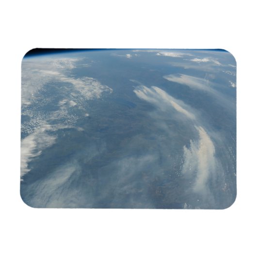 ケベック,カナダのジェームス湾の南東にある山火事 マグネット (横)