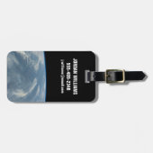 ケベック，カナダのジェームス湾の南東にある山火事 ラゲッジタグ (正面横)