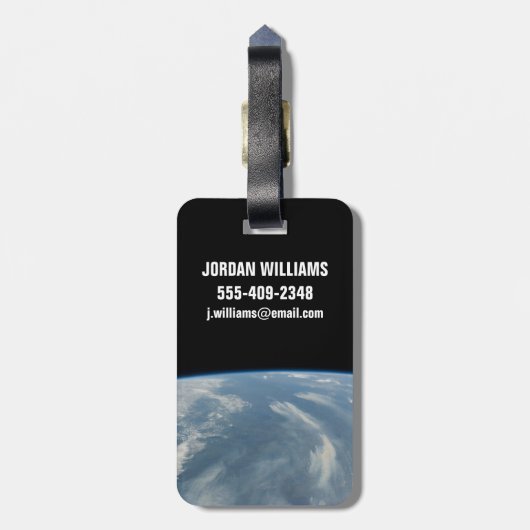 ケベック，カナダのジェームス湾の南東にある山火事 ラゲッジタグ (裏面縦)