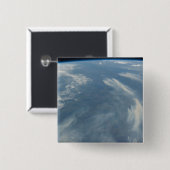 ケベック,カナダのジェームス湾の南東にある山火事 缶バッジ (正面&裏面)