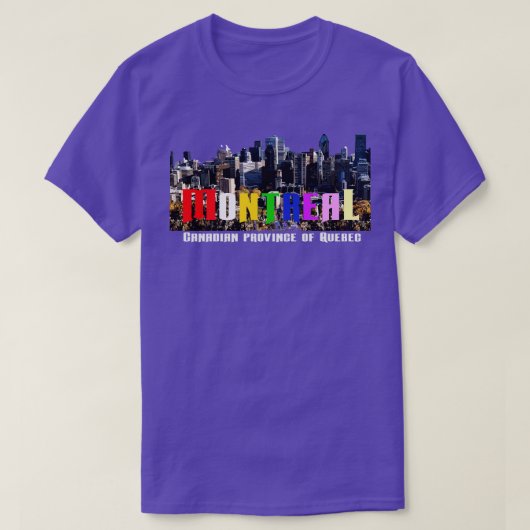 ケベック・カナダのモントリオール州 Tシャツ (デザイン正面)