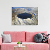 ケベック、カナダの航空鼠径部クレーター。 キャンバスプリント (インサイチュ (リビング))