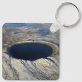 ケベック、カナダの航空鼠径部クレーター。 キーホルダー (裏面)