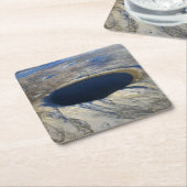 ケベック、カナダの航空鼠径部クレーター。 スクエアペーパーコースター (アングル)