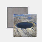 ケベック、カナダの航空鼠径部クレーター。 マグネット (正面/裏面)