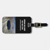 ケベック、カナダの航空鼠径部クレーター。 ラゲッジタグ (正面横)