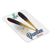 ケベック・カナダスキーポスター マグネット (右側)