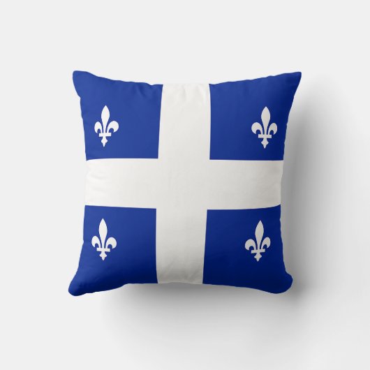 ケベック，カナダ国旗MoJoピロー クッション (裏面)