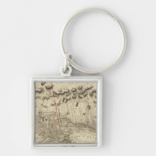 ケベック，カナダ4 キーホルダー (正面)