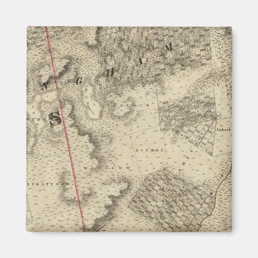 ケベック、カナダ5 マグネット (正面)