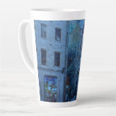 ケベック，カナダ，オールドケベック市の壁画 カフェラテマグ (左アングル)