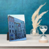 ケベック，カナダ，オールドケベック市の壁画 フォトプラーク (側面)