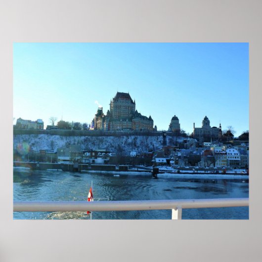 ケベック，カナダ，シャトー・フロンテナック ポスター (正面)