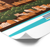 ケベック・カナダ・ヴィンテージ旅行ポスター ポスター (角)