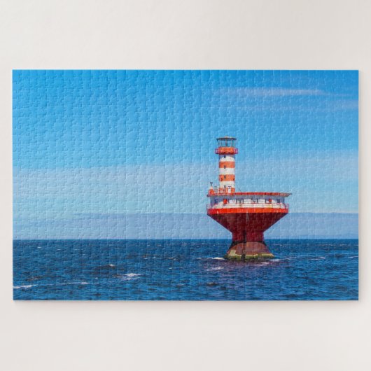 ケベック，カナダ，風光明媚なTadoussacライトハウス ジグソーパズル (横)