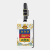 ケベック・コート・オブ・アームズ ラゲッジタグ (正面縦)