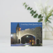 ケベック・シティからの挨拶 ポストカード (スタンド正面)