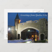 ケベック・シティからの挨拶 ポストカード (正面/裏面)