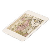 ケベック/ヌーヴェル – フランス中世フランスの地図アメリカ マグネット (左側)