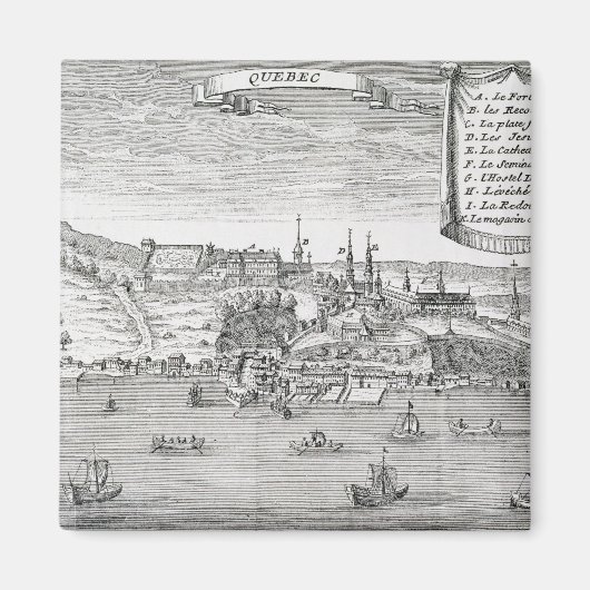 ケベック、ラポテリーの後 マグネット (正面)