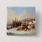 ケベック 缶バッジ (正面)