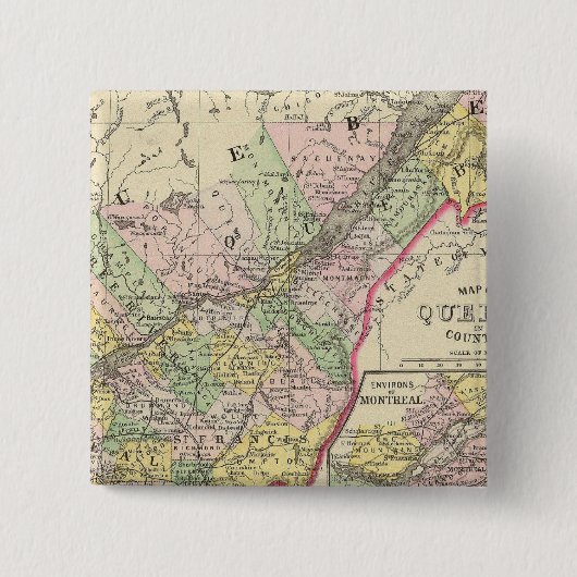 ケベック 缶バッジ (正面)