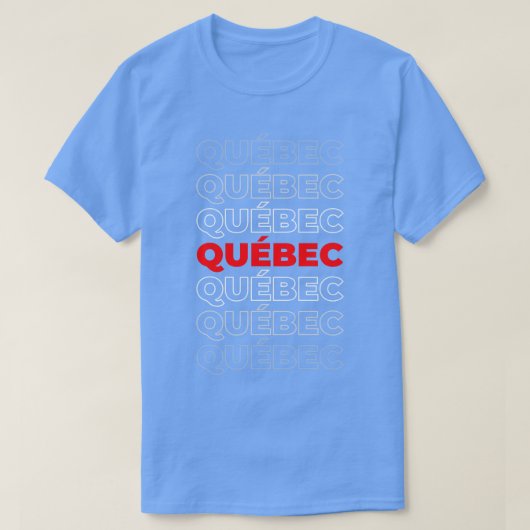 ケベック Tシャツ (デザイン正面)