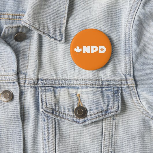 ケベックNDP Pin 缶バッジ (インサイチュ)