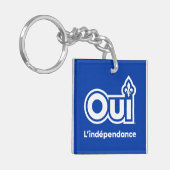 ケベックOUI独立性 キーホルダー (正面左)