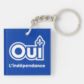 ケベックOUI独立性 キーホルダー (裏面)