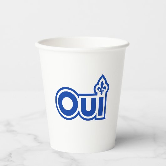 ケベックOUI 紙コップ (正面)