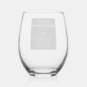 ケホアマリ ステムなしワイングラス (裏面)