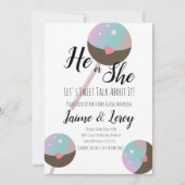 ケポップジェンダーが彼または彼女の招待状を明らかにする 招待状 (正面)