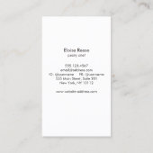 ケポップスパティシシェフケータリング 名刺 (裏面)