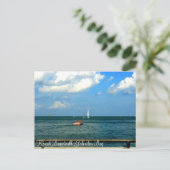 ケマボードウォークガルベストンベイポストカード ポストカード (スタンド正面)