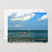 ケマボードウォークガルベストンベイポストカード ポストカード (正面/裏面)