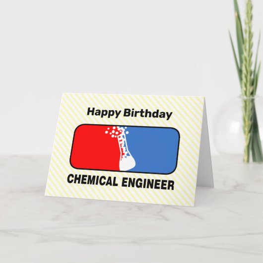 ケミカルエンジニアリーグ誕生日カード サンキューカード (正面)