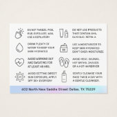 ケミカルピールアフターケア指示カード (裏面)